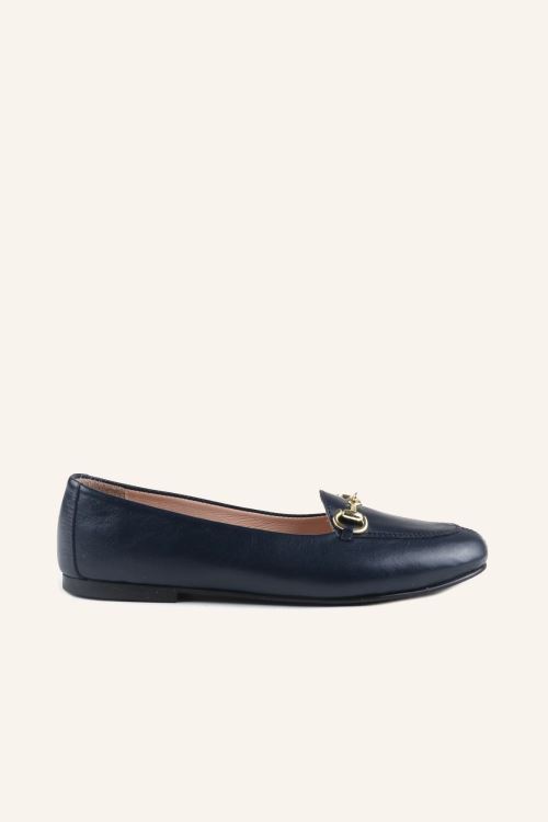 Lacivert 21 Loafer Deri Babet