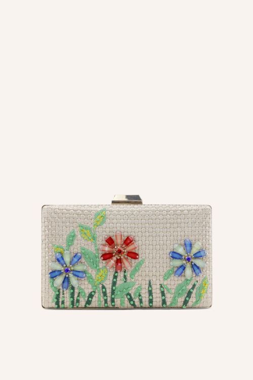 Altın İşlemeli Deri Çanta