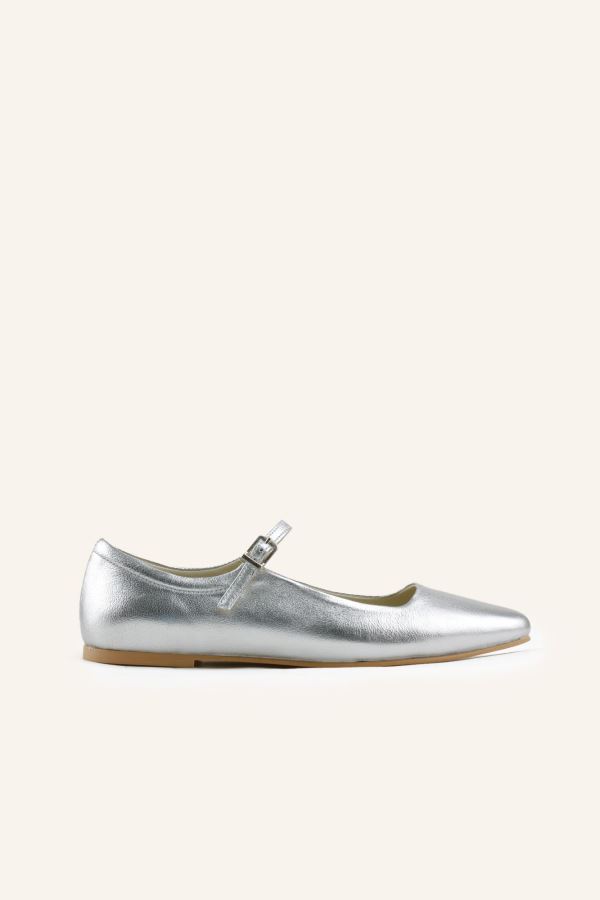 Gümüş Katie Deri Babet