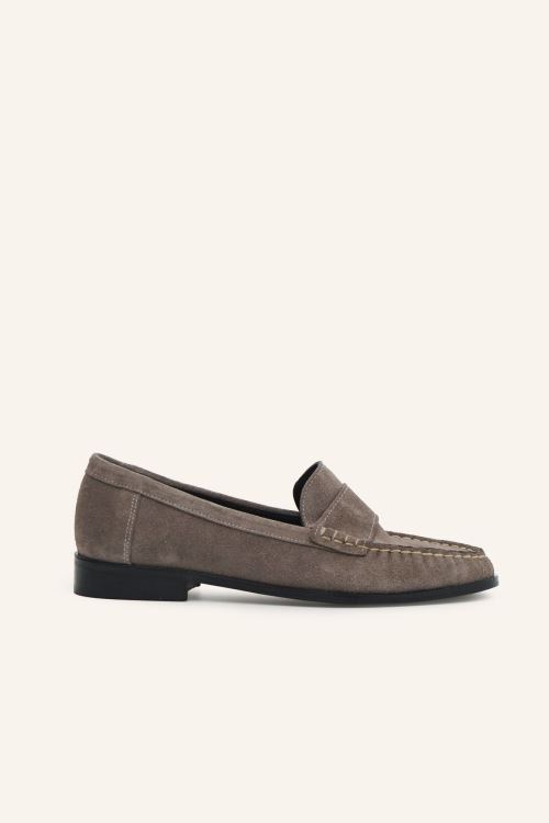 Taş Süet Deri Loafer 