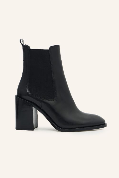 Siyah Bufalo Deri Bot 