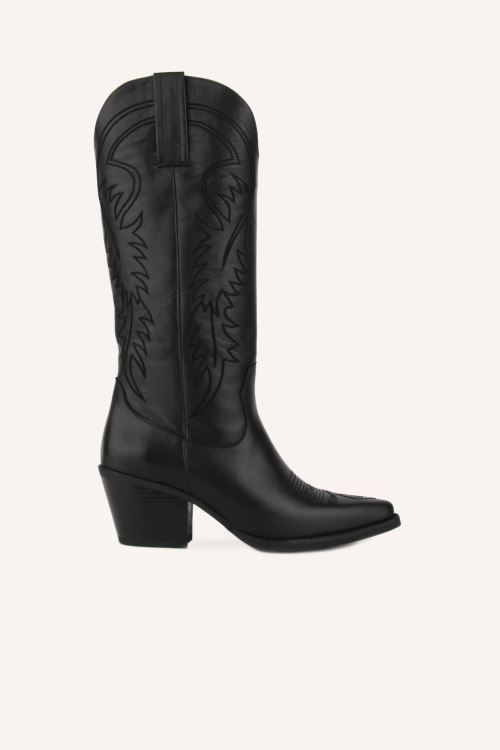 Siyah Lesbos Western Çizme 