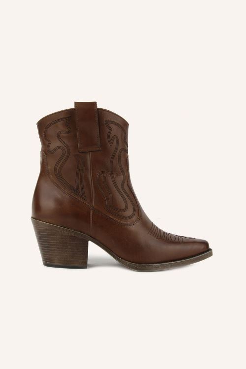 Taba Texas Topuklu Deri Bot