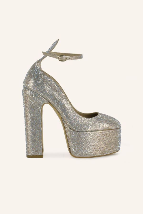 Ekru Lavezzi Platform Topuklu Ayakkabı