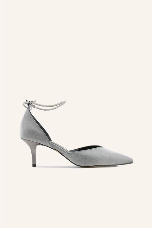 Platin Sim Elisya Mini Topuklu Ayakkabı