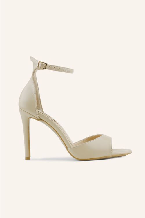 Nud Leroy Tek Bant Topuklu Sandalet