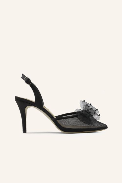 Siyah ROMEO MINI TOPUKLU AYAKKABI