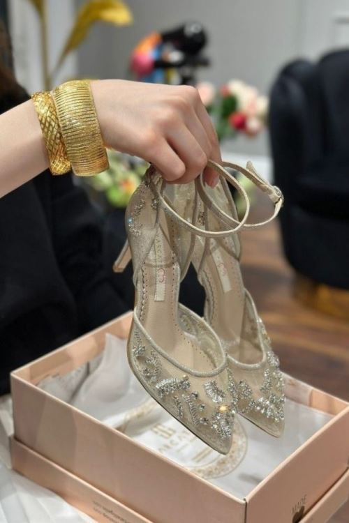 Ekru Peri Gelin Ayakkabısı 