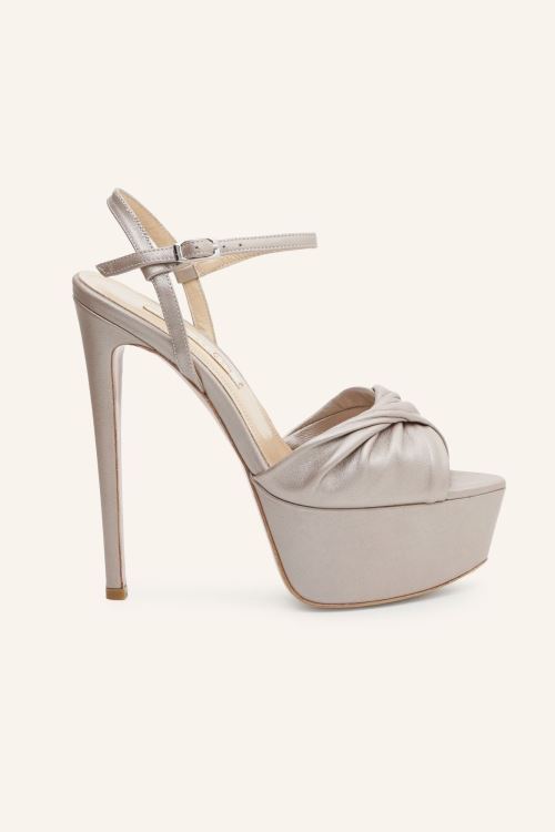 Açık Kahve Noire Platform Topuklu Ayakkabı 