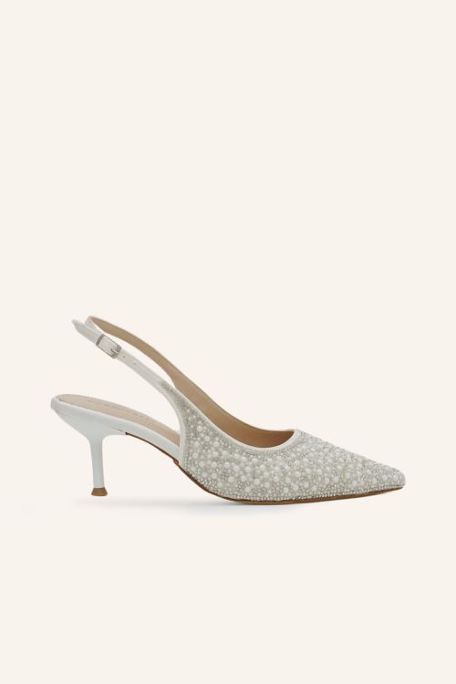 Sedef İnci Topuklu Gelin Ayakkabısı 