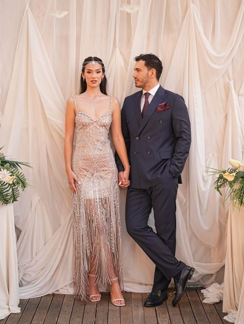 Sedef Saten Irina Mini Topuk Gelin Sandaleti 