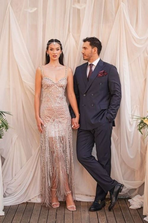 Sedef Saten Irina Mini Topuk Gelin Sandaleti 