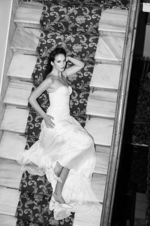 Sedef Saten Elisa Mini Topuklu Gelin Ayakkabısı 