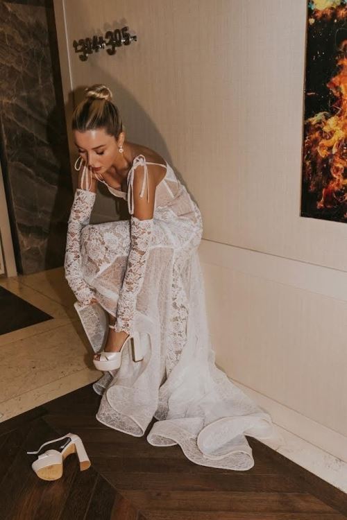 Le Marais Platformlu Gelin Ayakkabısı