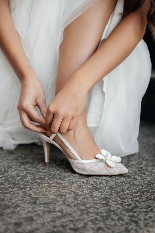 Sedef Maria Topuklu Gelin Ayakkabısı 