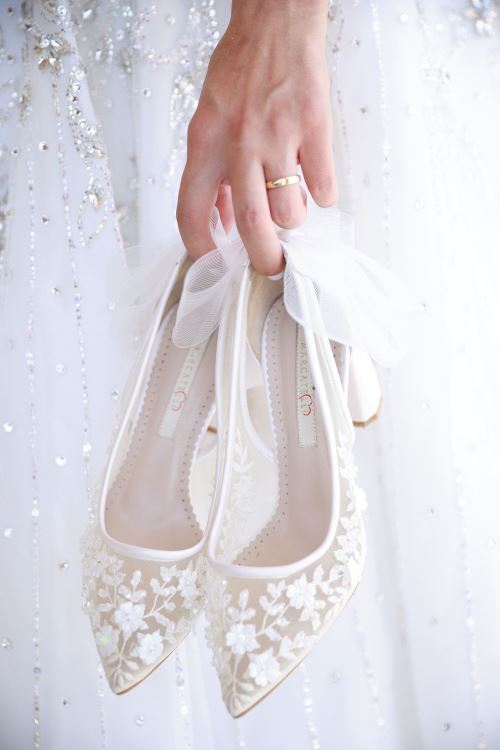 Sedef Masal Topuklu Gelin Ayakkabısı 