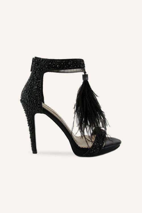 Siyah Viola Topuklu Ayakkabı