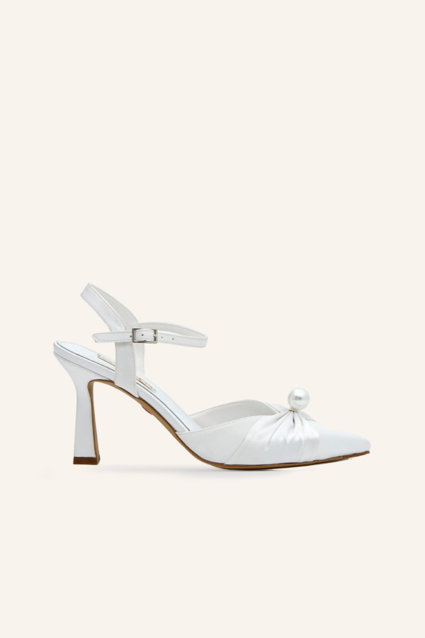 Perla Topuklu Gelin Ayakkabısı