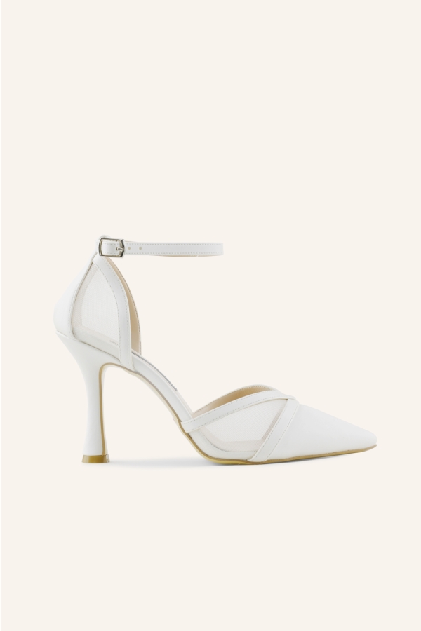 Romantik İnce Topuk Stiletto Gelin Ayakkabısı