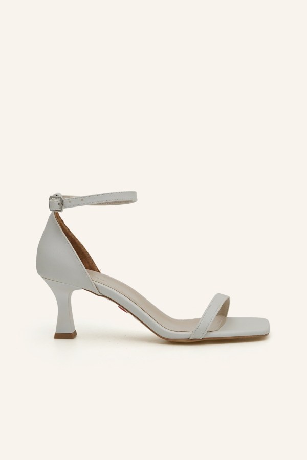 Sedef Saten Topuklu Gelin Ayakkabısı 