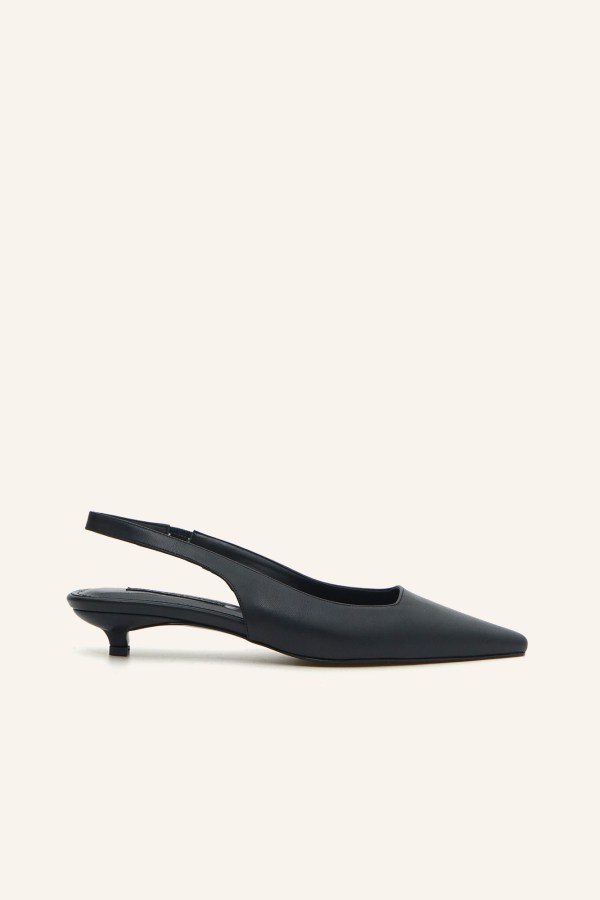 Siyah Mini Topuklu Stiletto 