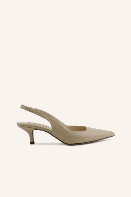 Bej Topuklu Stiletto