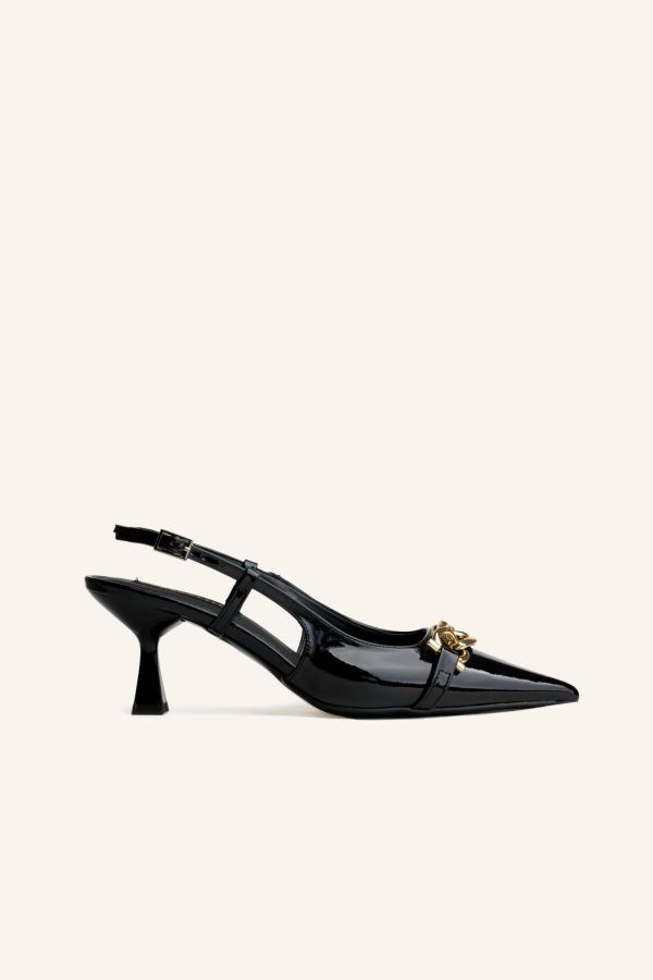 Zincir Detaylı Stiletto Ayakkabı