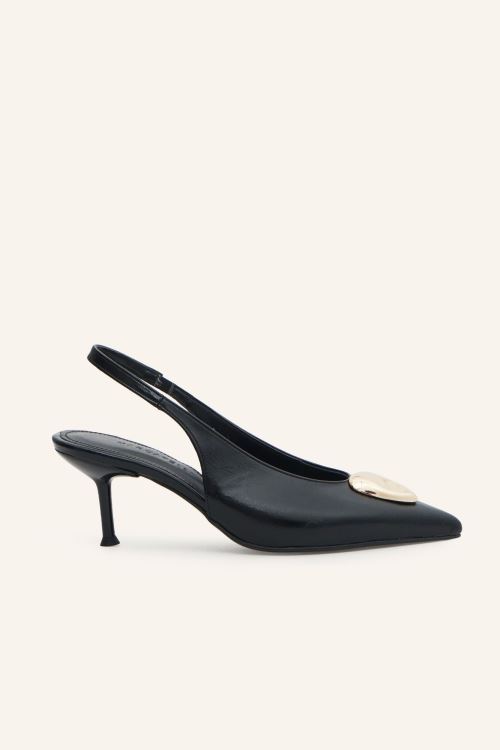 Siyah Topuklu Ayakkabı 